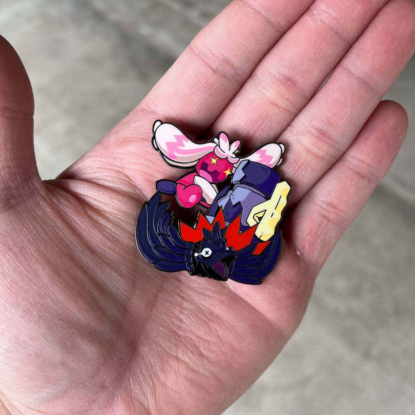 Tinkaton uses gigaton hammer on corviknight pin to scale